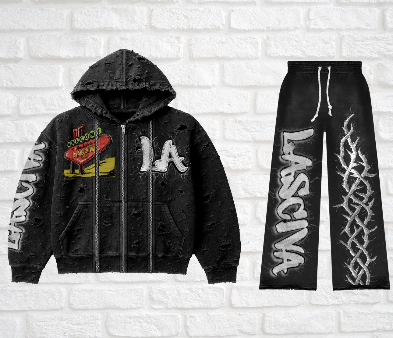WELCOME TO LASCIVA HOODIE SET