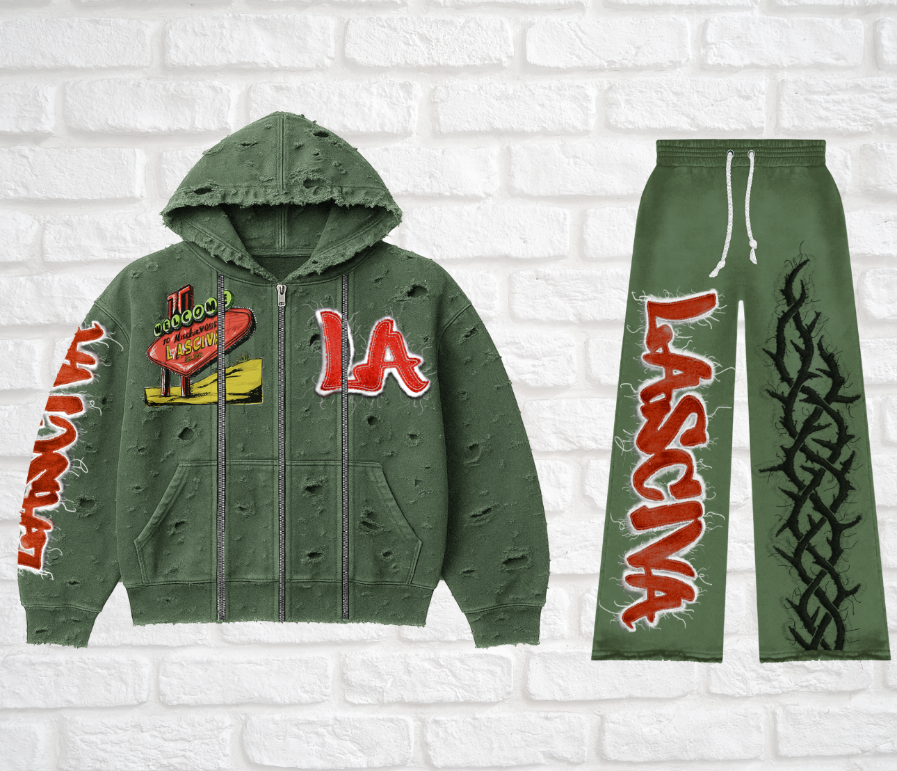 WELCOME TO LASCIVA HOODIE SET