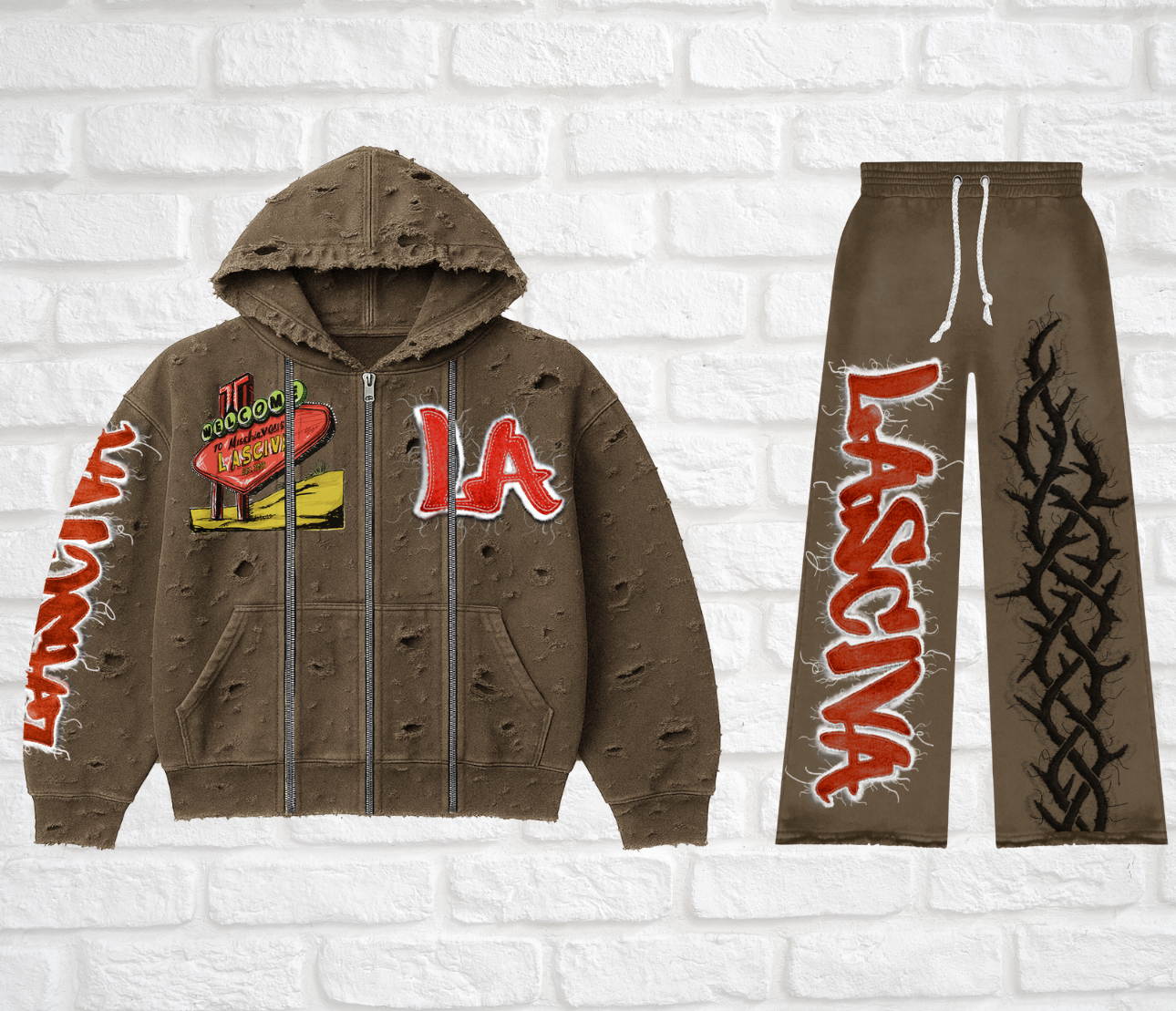 WELCOME TO LASCIVA HOODIE SET