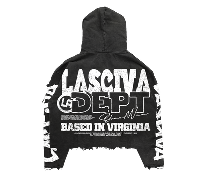 LA DISTRESSED DICE HOODIE
