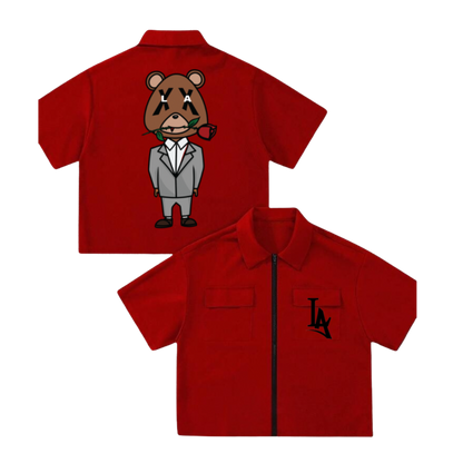 LA BEAR ZIP UP SHIRT